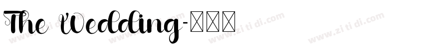 The Wedding字体转换